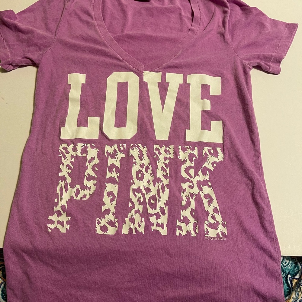 Victoria Secret vneck pink shirt